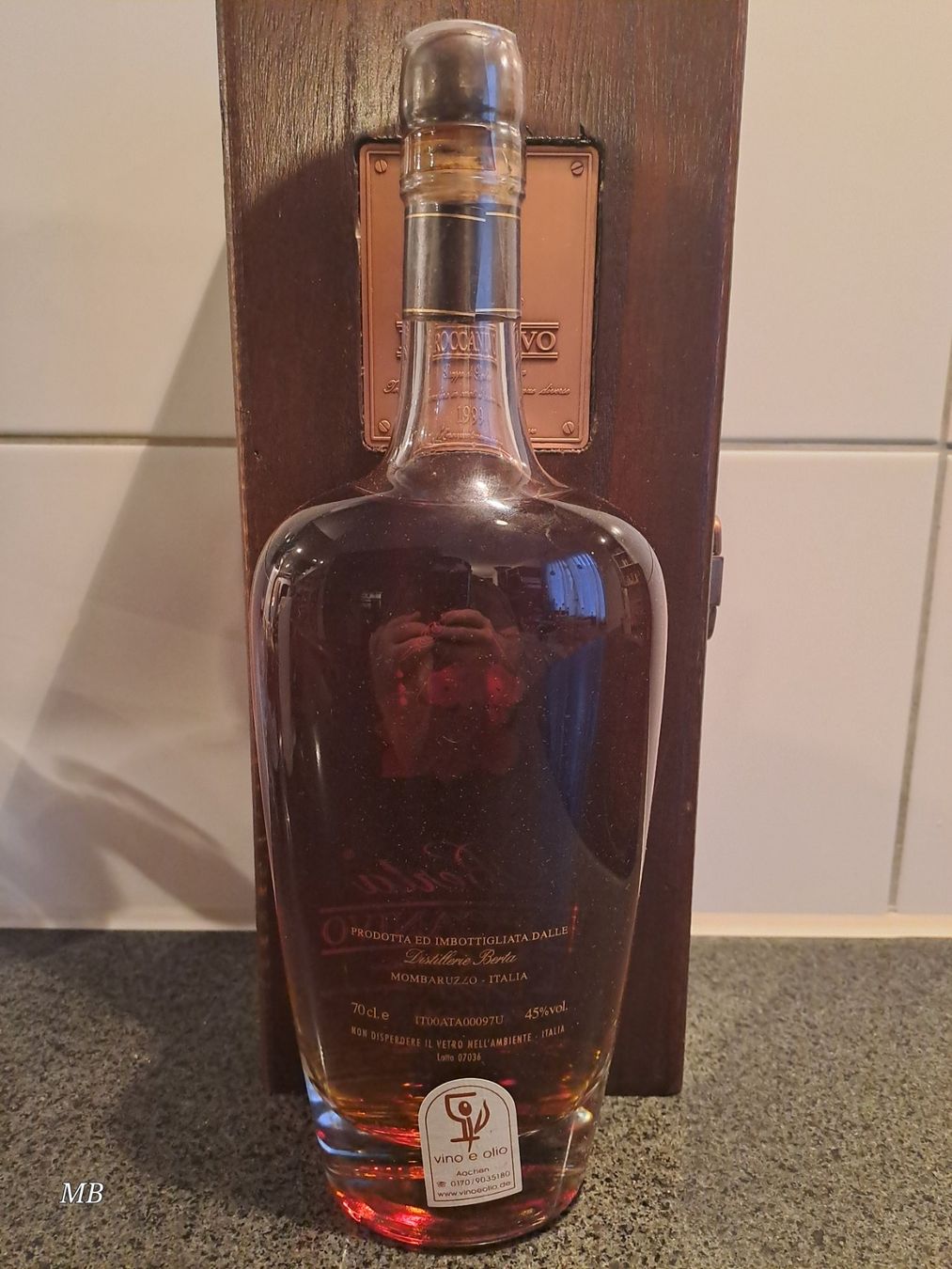 Berta Spirituosen: Berta Grappa Roccanivo 1999 mit OHK – Neu und originalverpackt aus Elsau von Kellerraeumung 5
