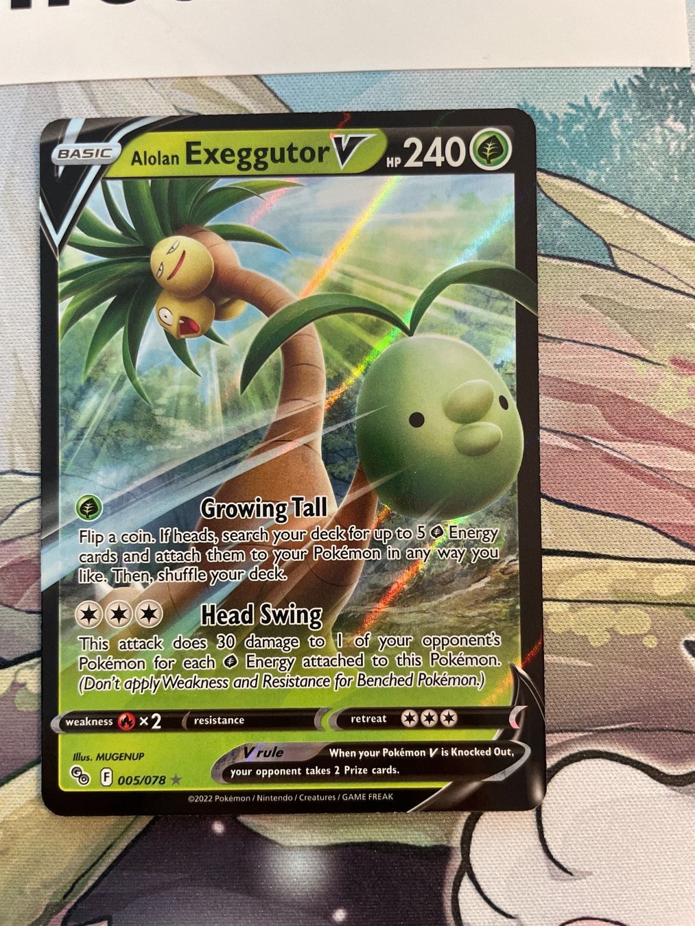 Pokémon Carte collezionabili: Exeggutor V Alolan 005/078 Pokemon Go EN – Usato da Niederweningen venduto da rimicanardo 1