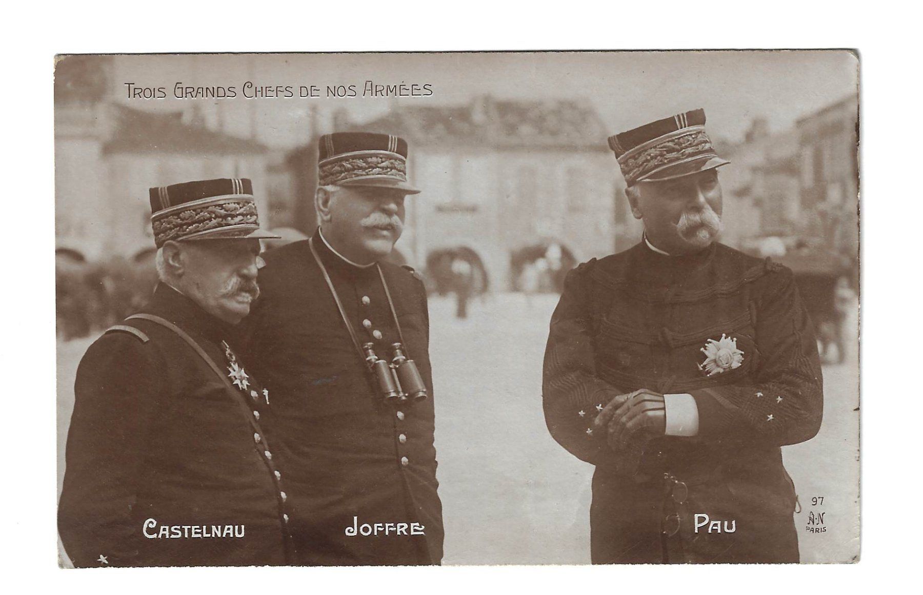 Cartoline postali: 7 alte Postkarten Generäle / Offiziere Frankreich – Usato da Zürich venduto da Myomesin 1