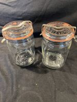 2 Helvetia Glas Wek Konservengläser, 1L, Einkochen, Top!