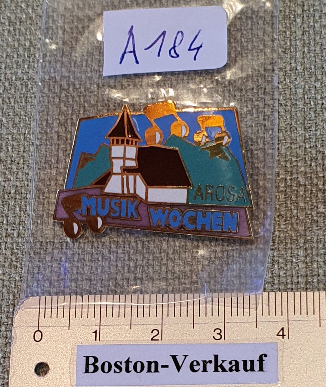 Placchette & Badge: A184 - Pin  Arosa Musik Wochen – Usato da Reinach BL venduto da Boston-Verkauf 2