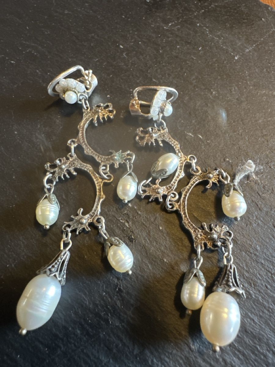 Sonstiger Schmuck: Silberschmuck Set: Kette, Ring, Armband, Ohrringe – Gebraucht aus Frümsen von Katzen0 3