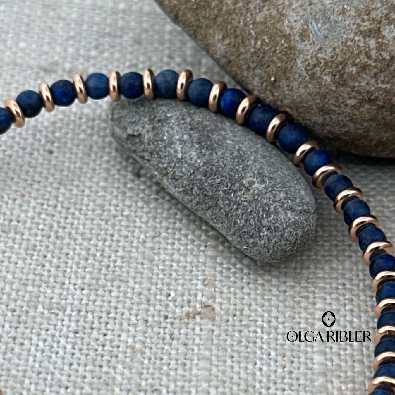 Olga Ribler Bracciali & Braccialetti: Armband mit Lapislazuli – Nuovo (secondo la descrizione) da Luzern venduto da MonikaS03 5