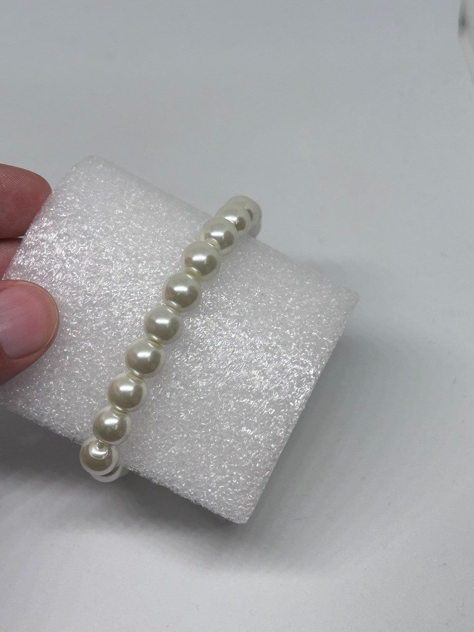 Bracciali & Braccialetti: Bracciale Elastico con Perle Sintetiche Bianche – Usato da Giubiasco venduto da LorisVale 4