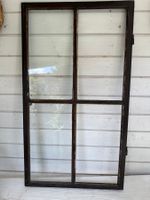 Altes Fenster, Holzrahmen, Vintage, Deko mit 2 Glasscheiben