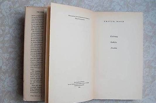 Libri: Theodor Storm "Gesammelte Werke" – Usato da Basel venduto da storchenricardo 1