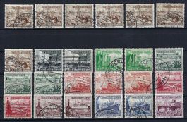 Deutsches Reich 1937 Serie Schiffsmotiv gest.