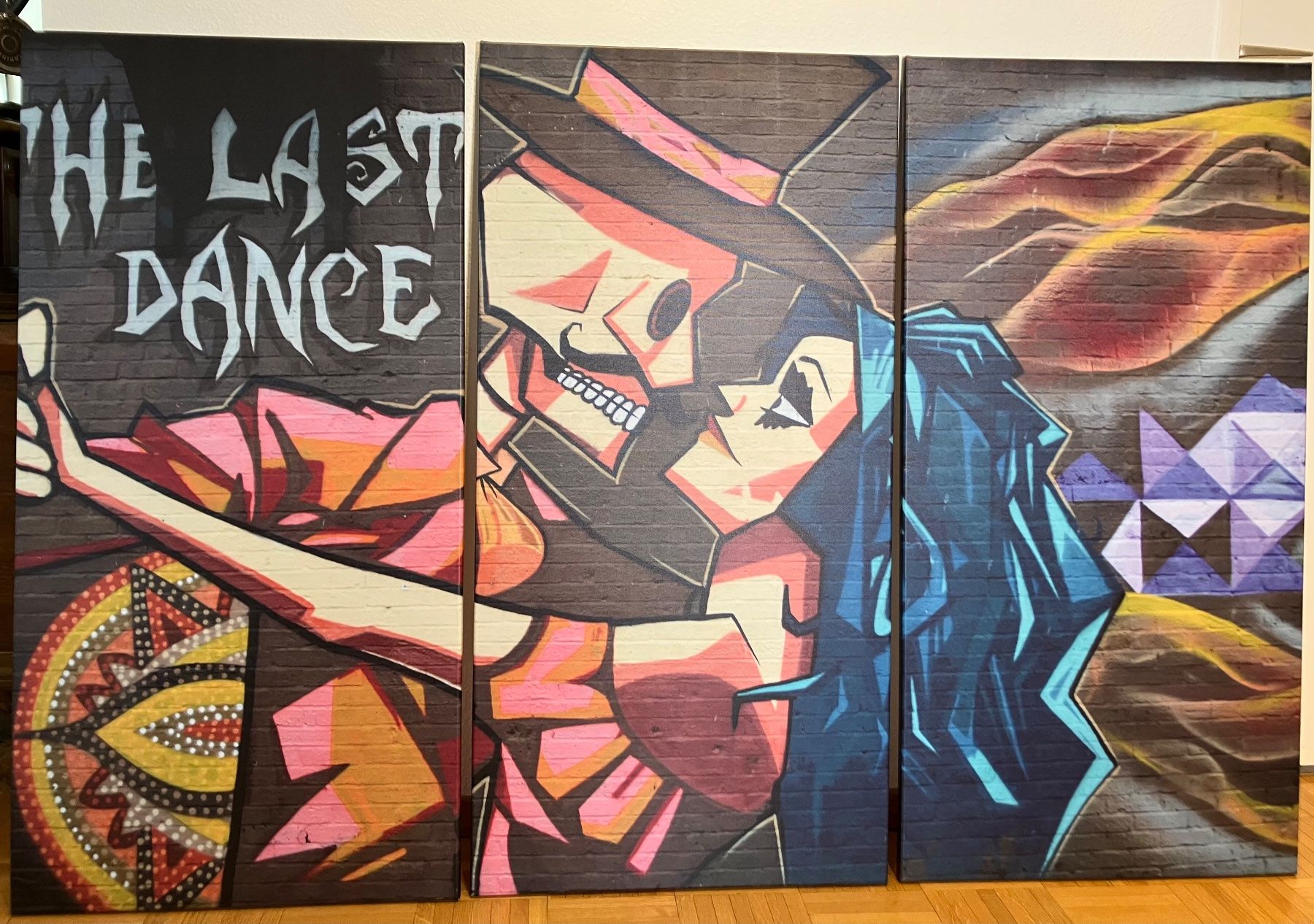 Foto & Immagini: 3 teiliges Bild, "The Last Dance", 1m x 150 cm breit – Usato da Winterthur venduto da efant12