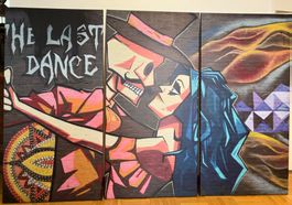 3 teiliges Bild, "The Last Dance", 1m x 150 cm breit