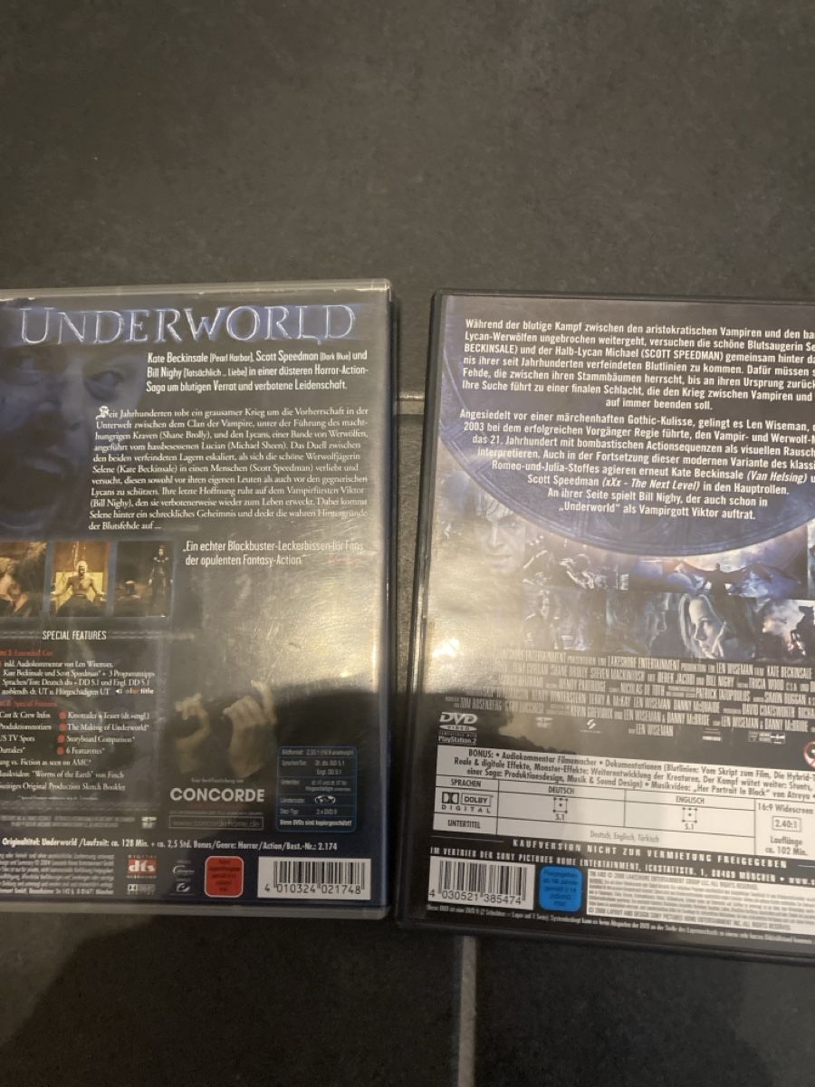 Tous les DVDs: Underworld 1-4 dvd uncut – D'occasion à Seengen par Predator86 3