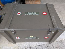 Schweizer Armee - Kiste mit Phantom (Übungspuppe) + Zubehör