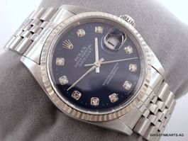 ROLEX DATEJUST CHRONOMETER BLUE 16234 AUTOMATIK 36MM 2000