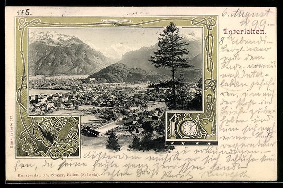Cartes postales: Litho Interlaken, Teilansicht, Schuh, We – D'occasion à Berlin par bartko-reher