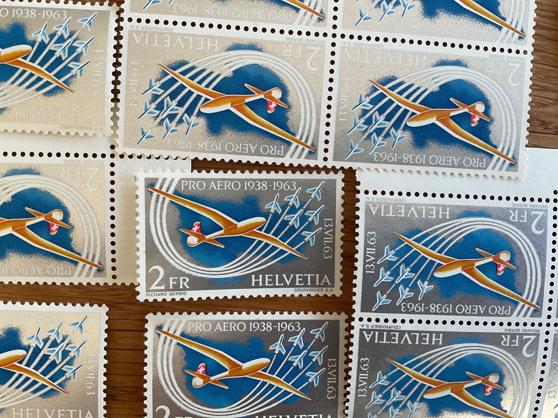 Tutti i francobolli: 72Fr Flugpost Frankaturware postfrisch ungestempelt Schweiz – Nuovo (secondo la descrizione) da Wil SG venduto da Chefsugus 3