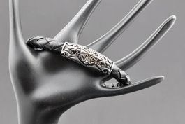 Armband Lederband 9mm Magnetverschluss Edelstahl
