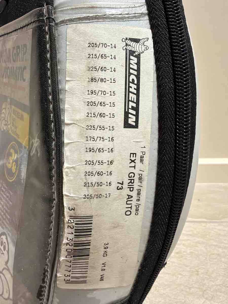 Schneeketten: Chaînes à neige Michelin Extrem Grip Automatic 73 – Neu (gemäss Beschreibung) aus Wavre von Cachard 1