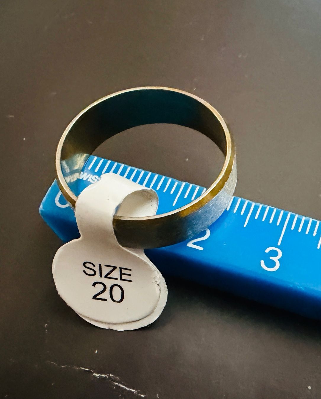 Anelli: Edelstahlring, Gold/Silber Design - Grösse 20 – Nuovo (secondo la descrizione) da Dietikon venduto da Emoruk 3