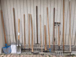 Vintage Gartenwerkzeug Konvolut - 14 Stück