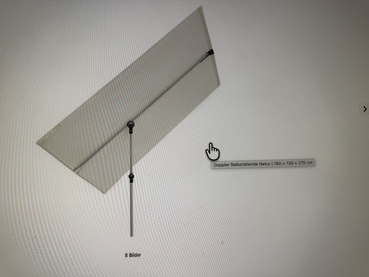 Sonnenschirme: Doppler Sonnenblende – Gebraucht aus Zollikerberg von pepino1951 3