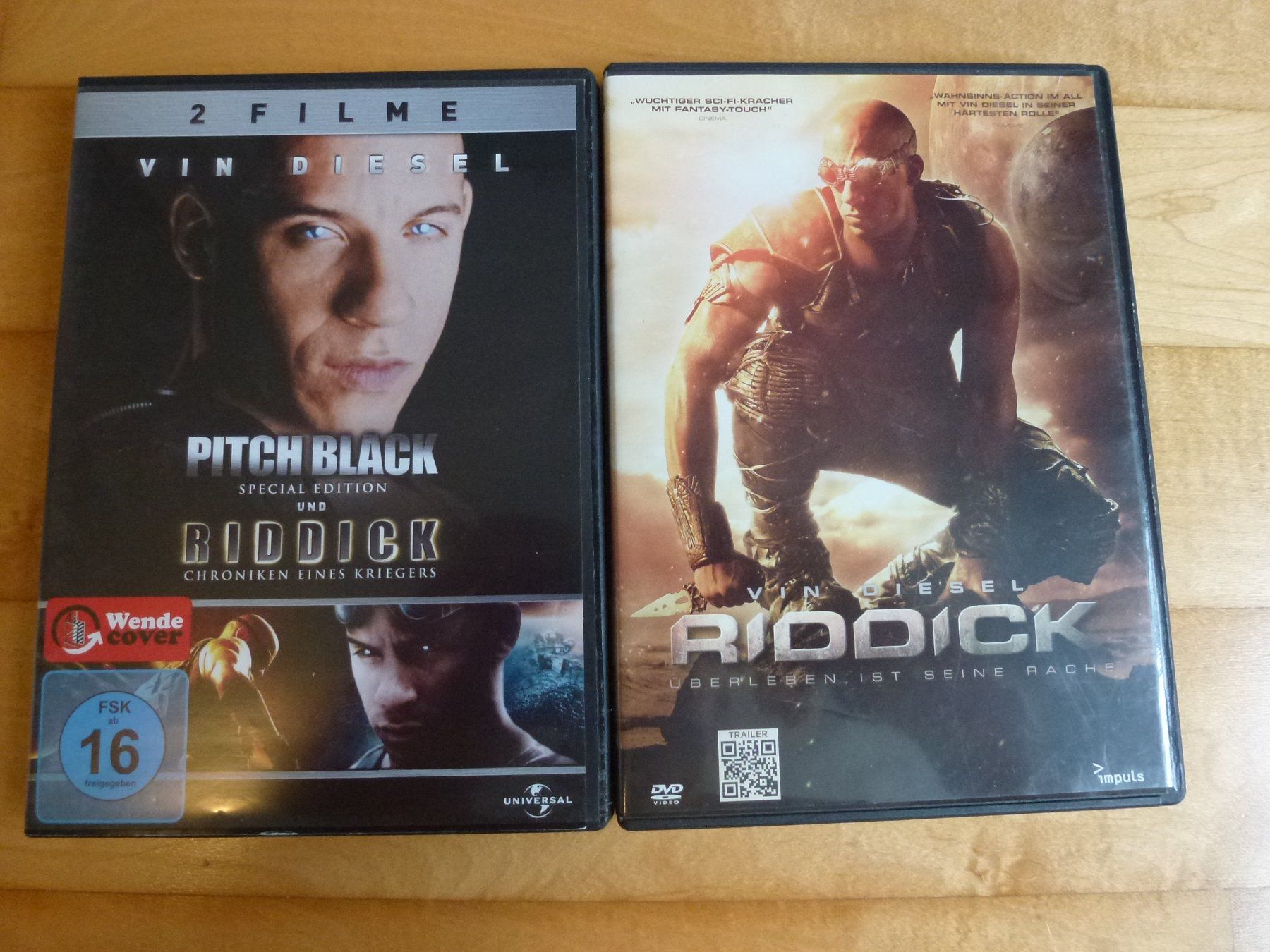 Tutti i DVDs: Riddick 1-3 (3 DVD's) – Nuovo (secondo la descrizione) da Bern venduto da Frebo