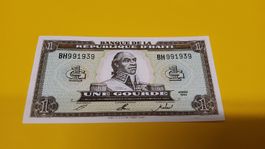 Haiti 1 Gourde Banknote, Jahrgang 1993,