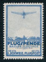 Vorläufer 1913** Flugpost II Basel, ZS 1'350.00