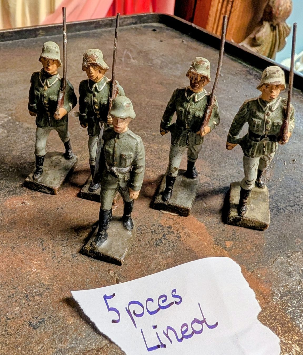 Elastolin Spielzeuge: LINEOL, 5 pces soldats WWII – Gebraucht aus La Place (Ayent) von s4c4 4