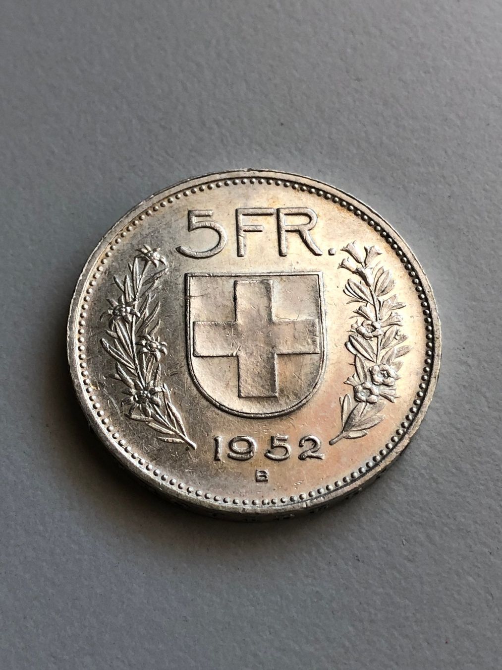 Tutti le monete: 5 Fr. 1952 – Usato da Schötz venduto da Odpa