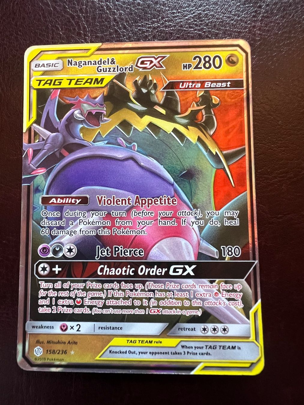 Pokémon Sammelbilder & Trading cards: 2019 Pokemon Sun & Moon Cosmic Eclipse Naganadel & Guzzlord – Gebraucht aus Locarno von cla_gl6h