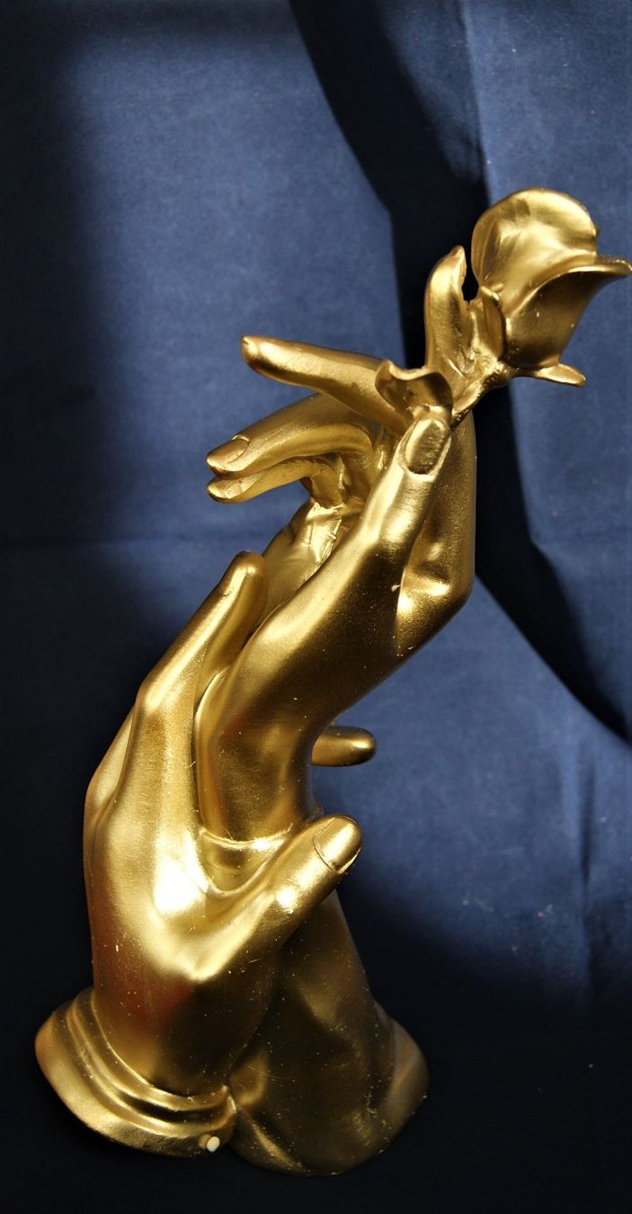 Sculptures & Statues: SKULPTUR  ROSE UND HÄNDE – Neuf avec emballage d'origine à Stadel par Wald100 4