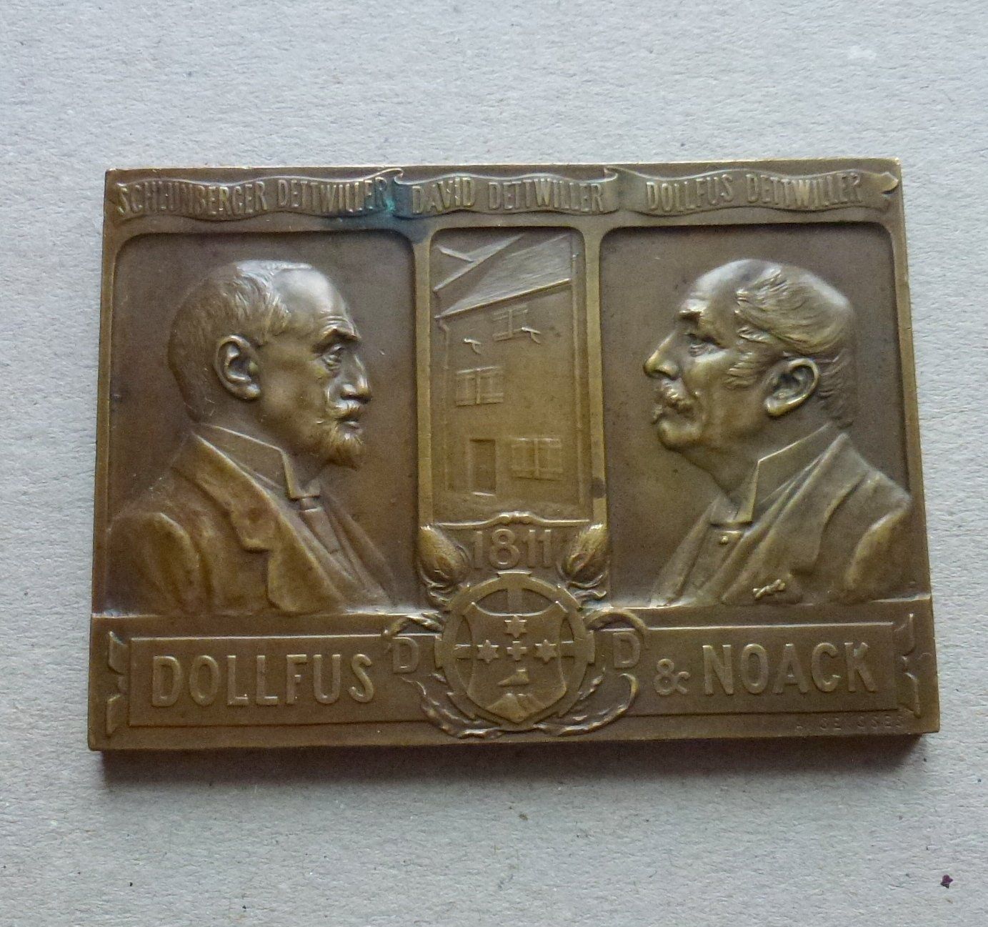 Médailles: Bronze Plakette ++ Dollfus & Noack 1811-1911 – D'occasion à Walkringen par Casablanca777