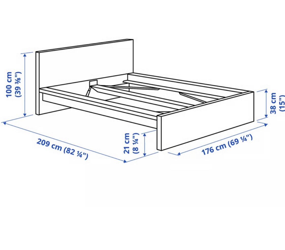 Letti: MALM bed frame 160x200 – Usato da Zürich venduto da ach_bl7b 1