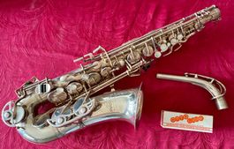 Saxophone Buescher Aristocrat 200 Alto Mib argenté + coffre