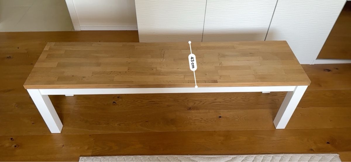 Panchine: Sitzbank Holz weiss – Usato da Schänis venduto da jovi09 2