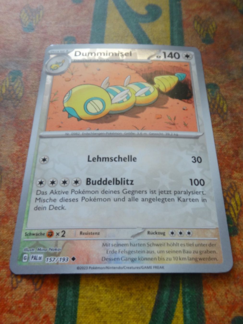 Pokémon Carte collezionabili: POKEMON  Dummimisel  G  PAL DE  157/193   KP140   2023 – Usato da Romanel-sur-Lausanne venduto da Swift13