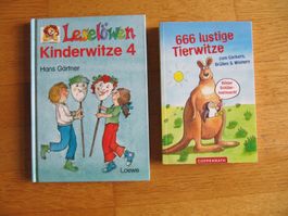 2 Kinderbüch Leselöwen Kinderwitze 4 + Tierwitze