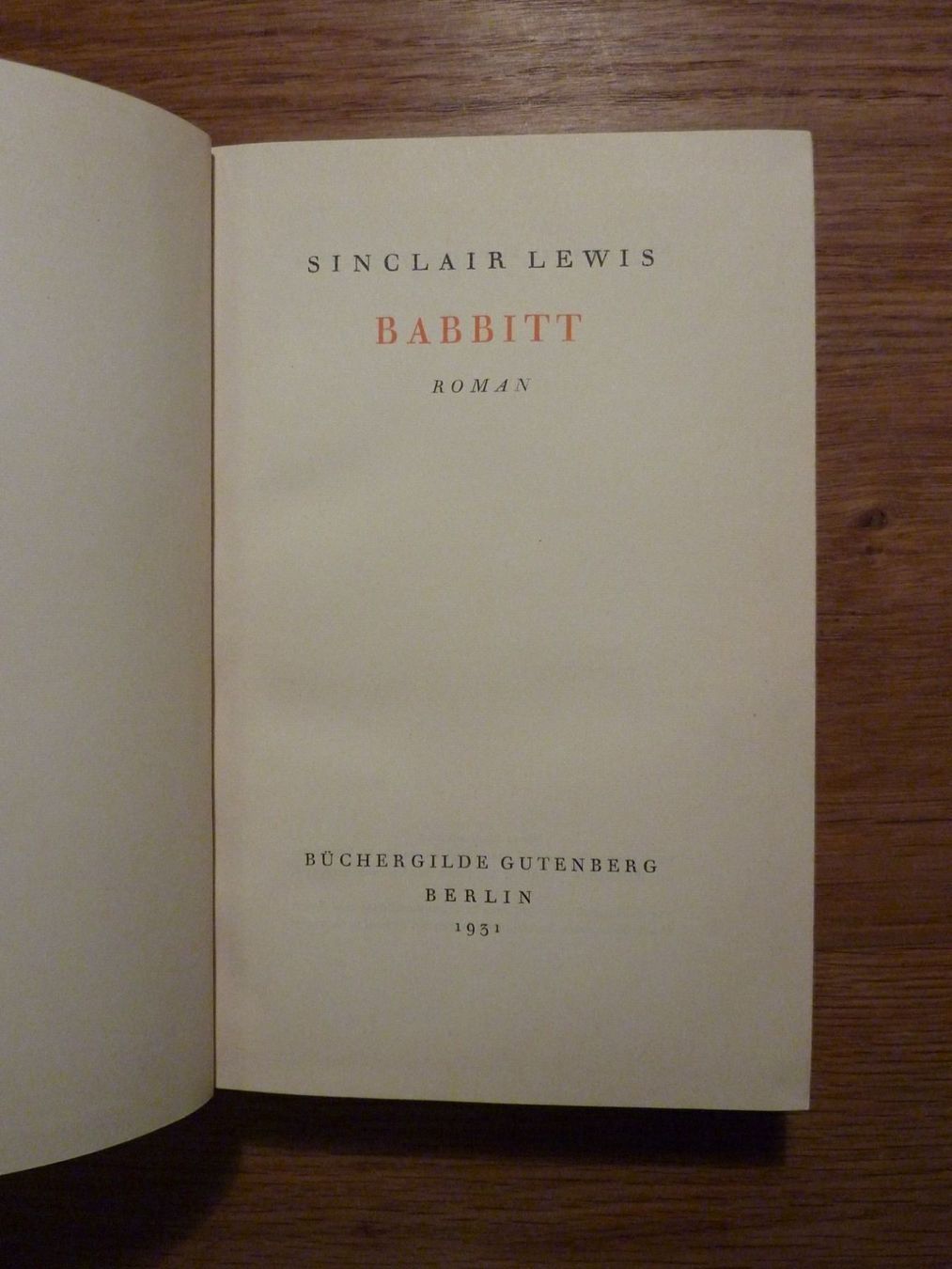 Libri: Buch: Sinclair Lewis - Babbitt – Usato da Effretikon venduto da Lupari 2