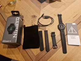 Garmin Forerunner 55 GPS Uhr schwarz neuwertig