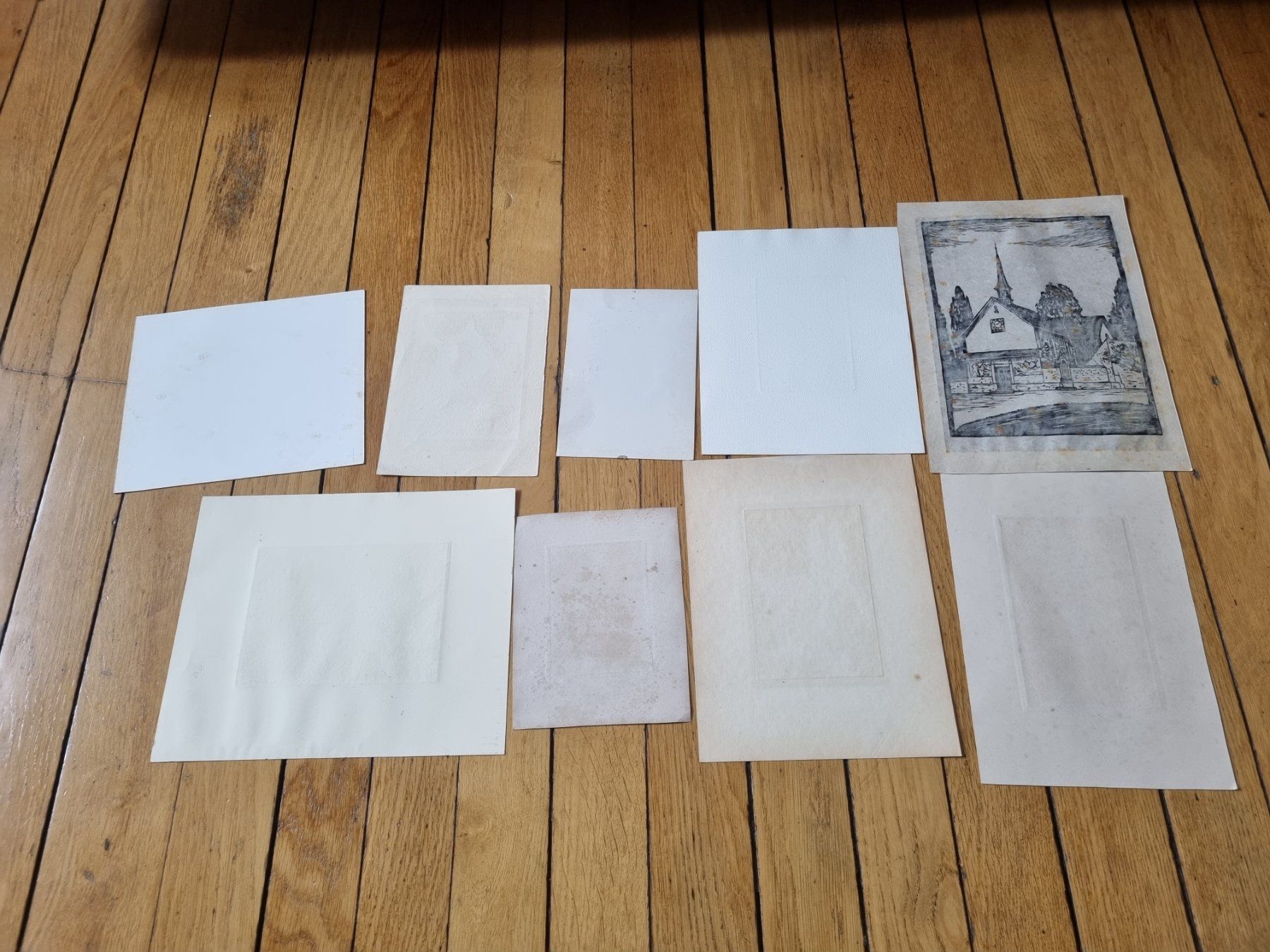 Xilografie: Verschiedene Bilder Handsigniert – Usato da Schaffhausen venduto da Leveron13 1