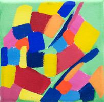 Gemälde – Jacqueline Steudler – Gouache 10 x 10 cm – Nr. 1