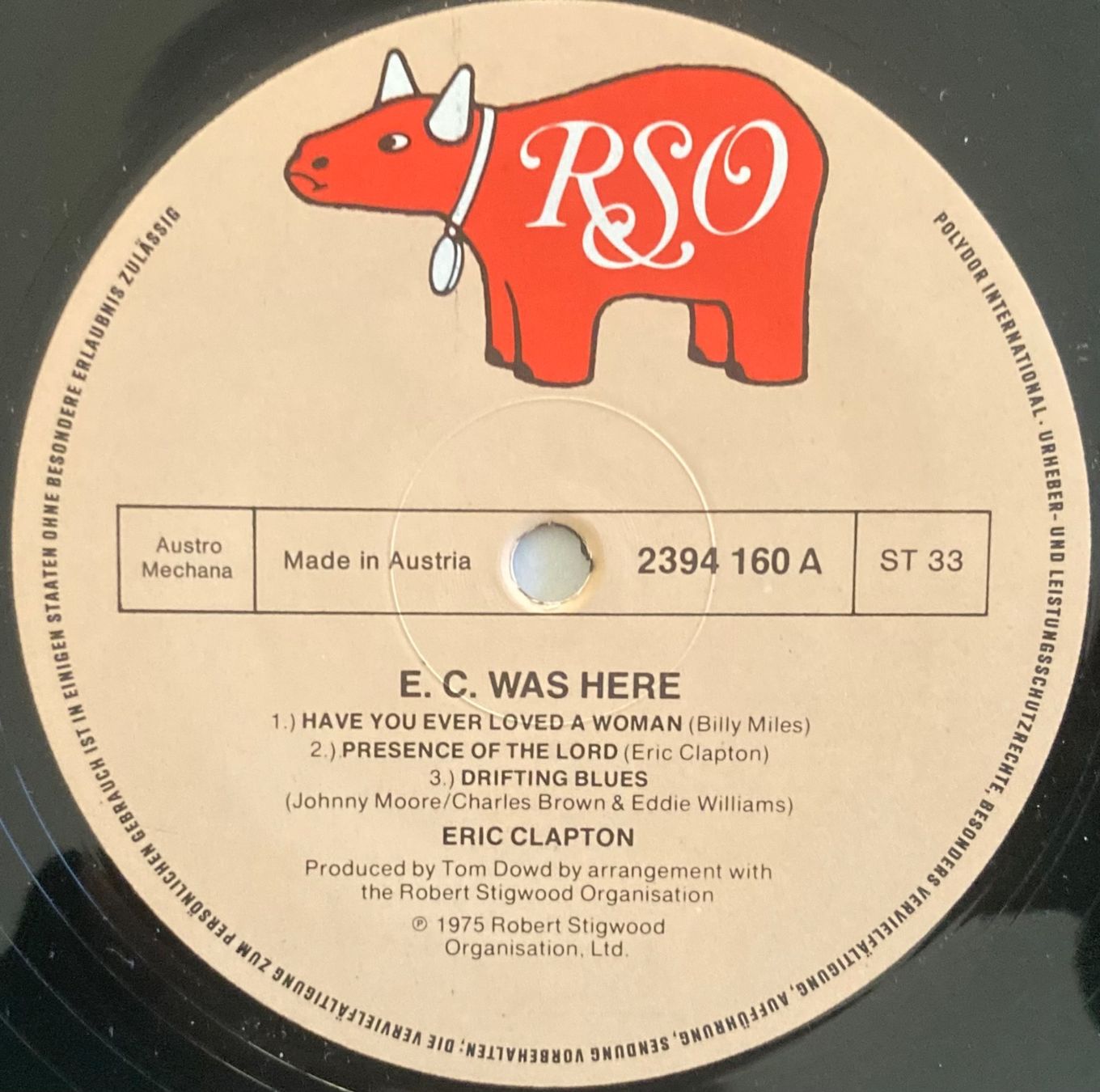 Dischi in vinile: ERIC CLAPTON - E.C. WAS HERE – Usato da Poliez-Pittet venduto da Newtown-Records 2