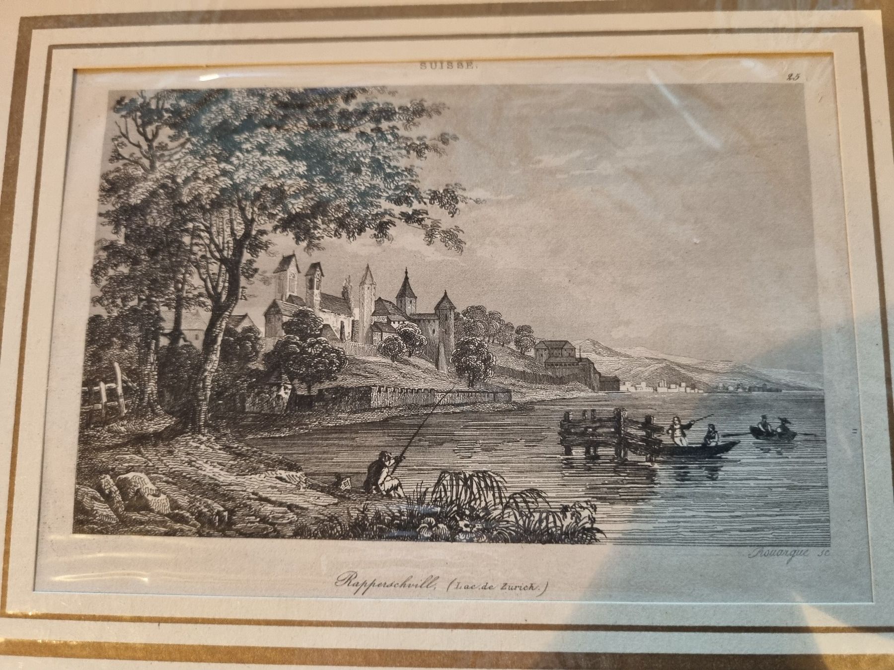 Stiche: Rapperswil Kupfer Aquatinta – Gebraucht aus Trachslau von post35