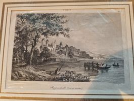 Rapperswil Kupfer Aquatinta