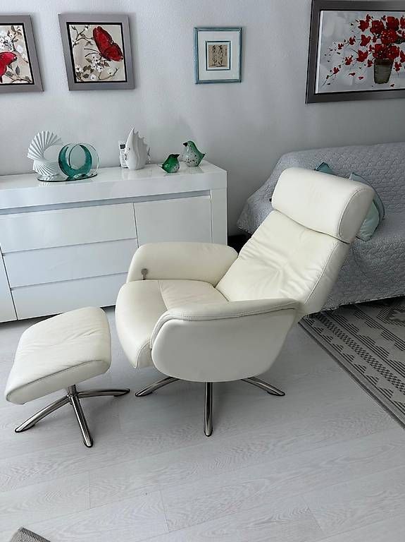 Sessel: Fauteuil relaxe en cuir - parfait état – Gebraucht aus Romanel-s-Lausanne von liliti2001 2