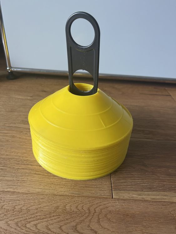 Fitness Health Markierungshütchen - Trainingskegel Für Fußball, Rugby, Hockey