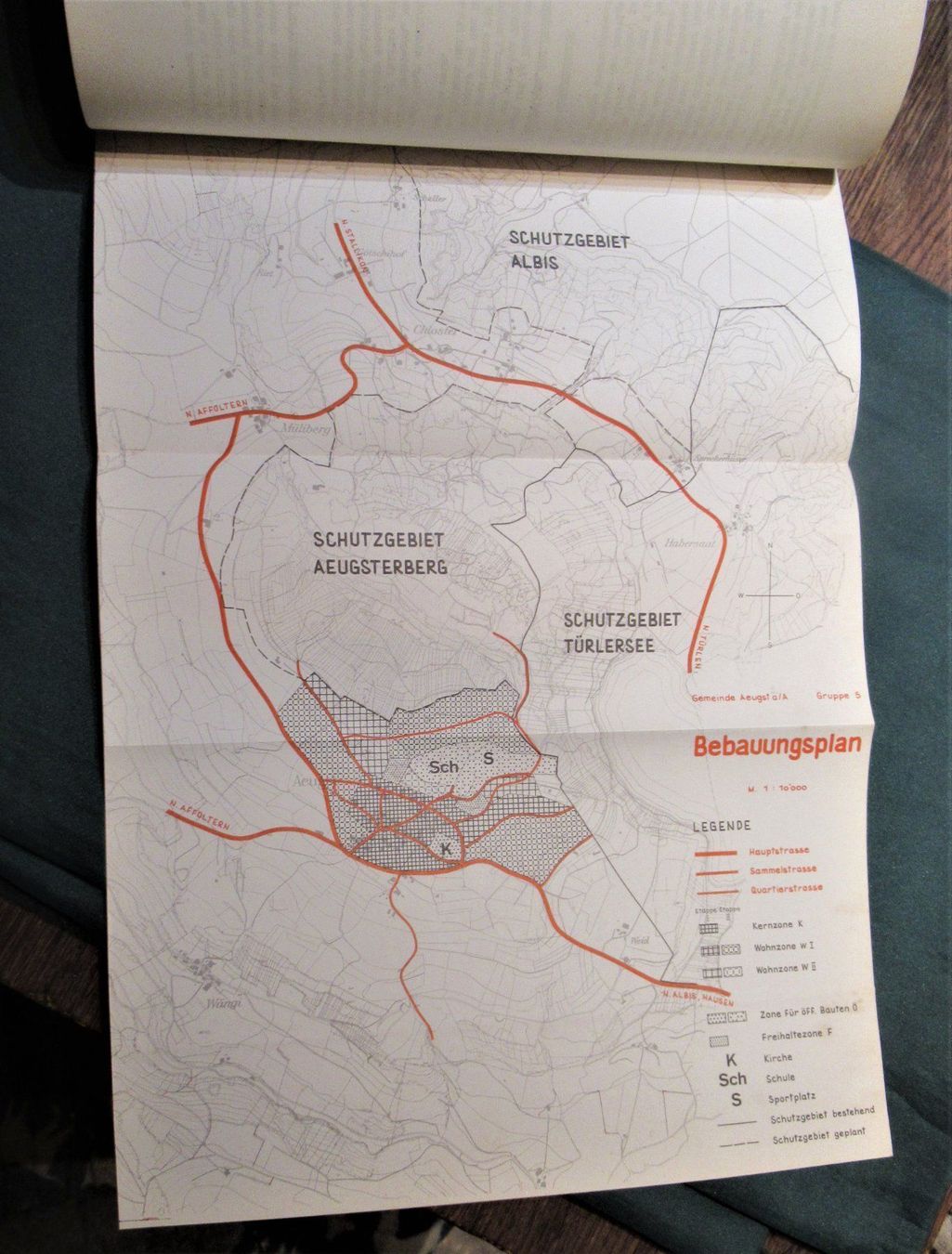 Libri: Aeugst am Albis,  Ortsplanung,  1965 – Usato da Hedingen venduto da Protechnica 1