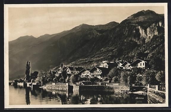 Ansichtskarten: AK Brienz, Blick auf die Häuser am Ufer – Gebraucht aus Berlin von bartko-reher