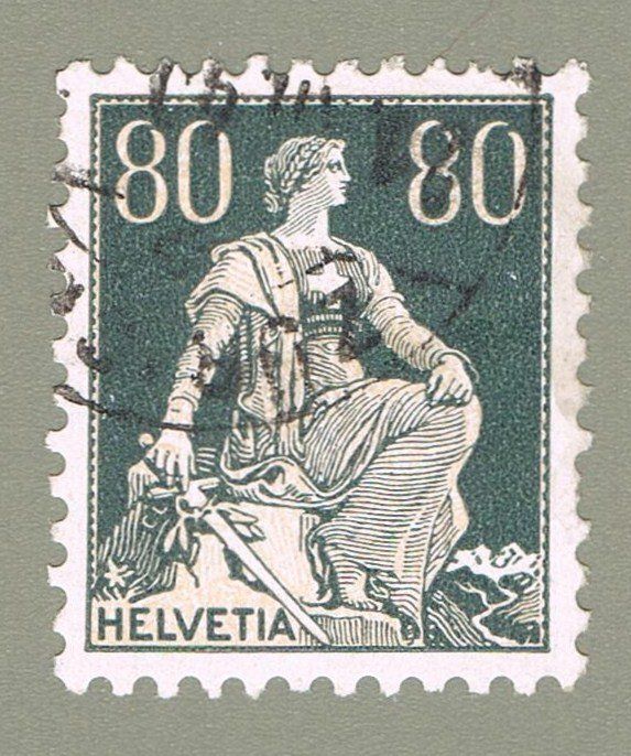 Tutti i francobolli: sitzende Helvetia 141 y – Usato da Biberstein venduto da Jura39