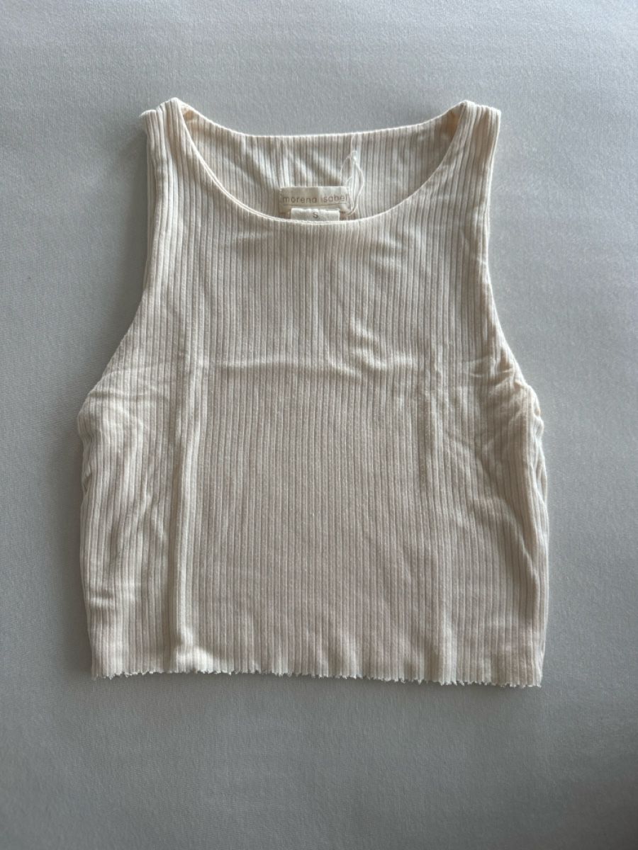 Tops: Croptop, weiss, Gr. S – Gebraucht aus Wattenwil von nid_p9fx