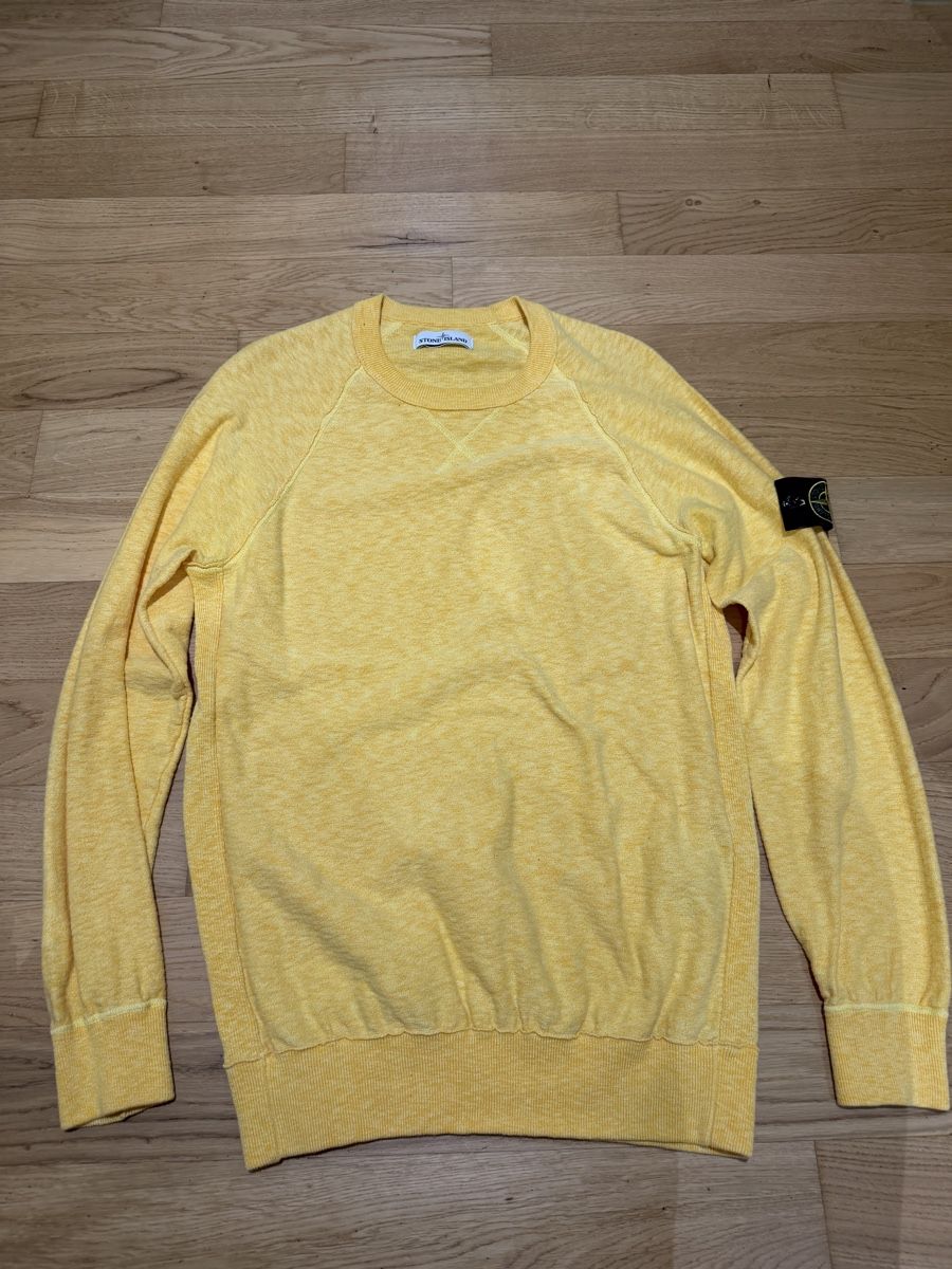 Stone Island Maglioni & Felpe: Stone Island Pullover gelb Grösse L – Usato da Döttingen venduto da FG9
